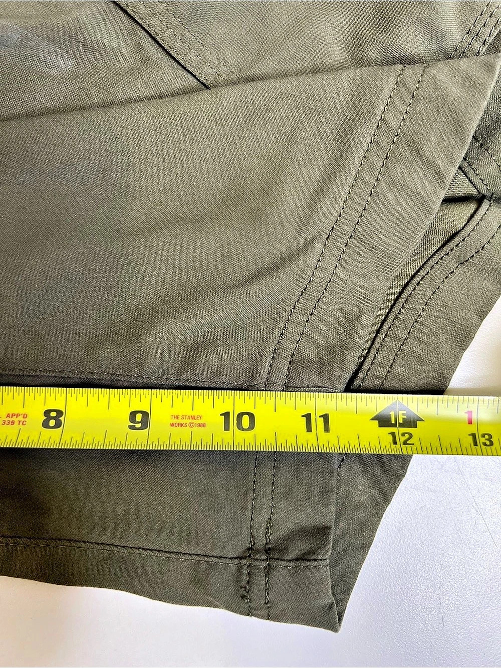 prAna Stretch Zion Cargo Short Green Waist 32 - Picture 5 of 10